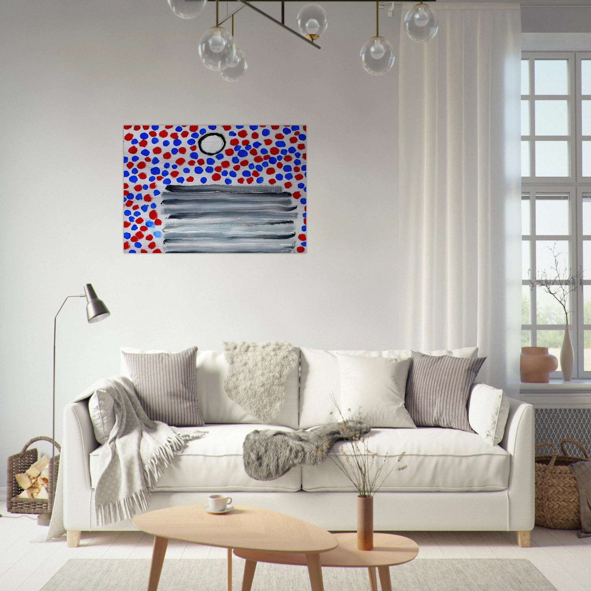 Spots - 1967 - Forrest Bess Brushed Aluminum Print - 70x100 cm / 28x40 inches | Forrest Bess Aluminum Print | Forrest Bess Prints