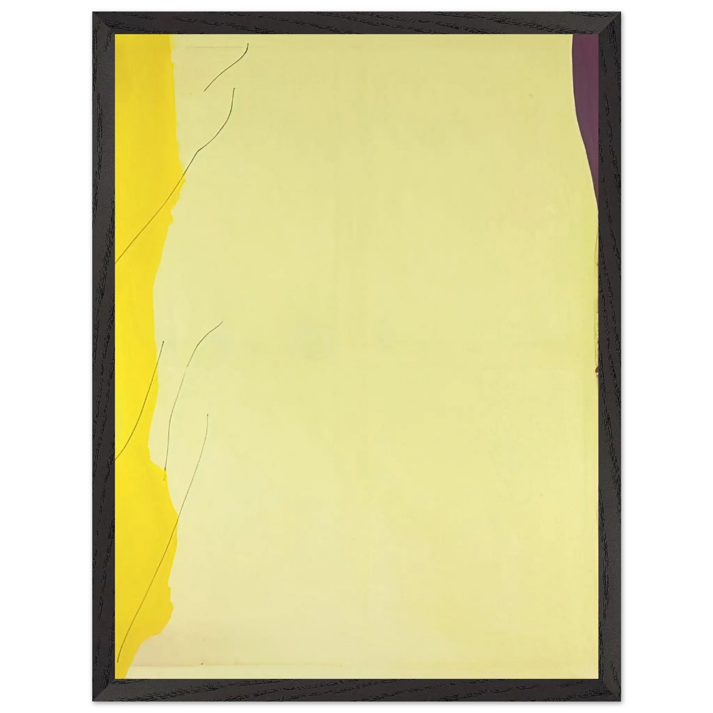 Helen Frankenthaler - Distillation - 1973 Wall art - 27x35 cm / 11x14 Inches - Premium Wooden Framed Poster With Fine Art Paper - White frame