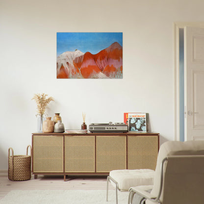 Series near abiquiu, New Mexico - Hills to the left - Georgia O'Keeffe Brushed Aluminum Print - 70x100 cm / 28x40 inches | Georgia O'Keeffe Aluminum Print | Georgia O'Keeffe Prints