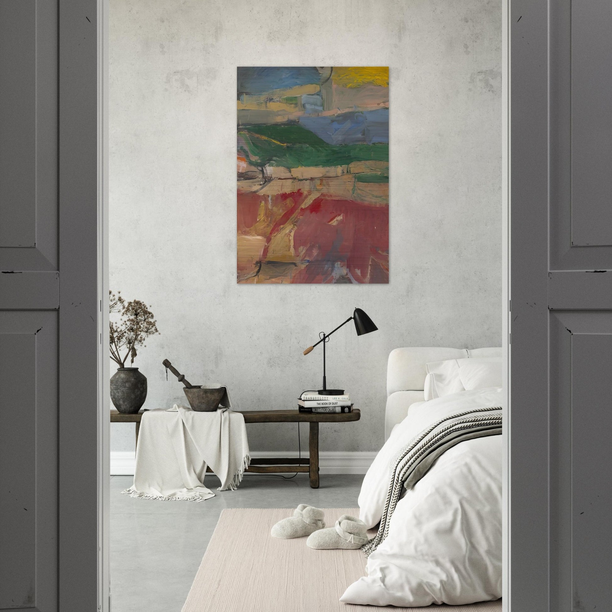 Berkeley #32 - Richard Diebenkorn Brushed Aluminum Print - 70x100 cm / 28x40 inches | Richard Diebenkorn Aluminum Print | Richard Diebenkorn Prints