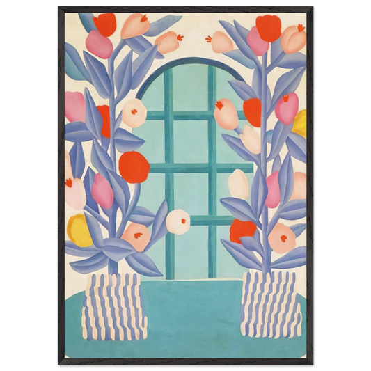 Romance - Tarsila do Amaral 70x100 cm / 28x40 inches Framed Art Print – Black Wooden Frame