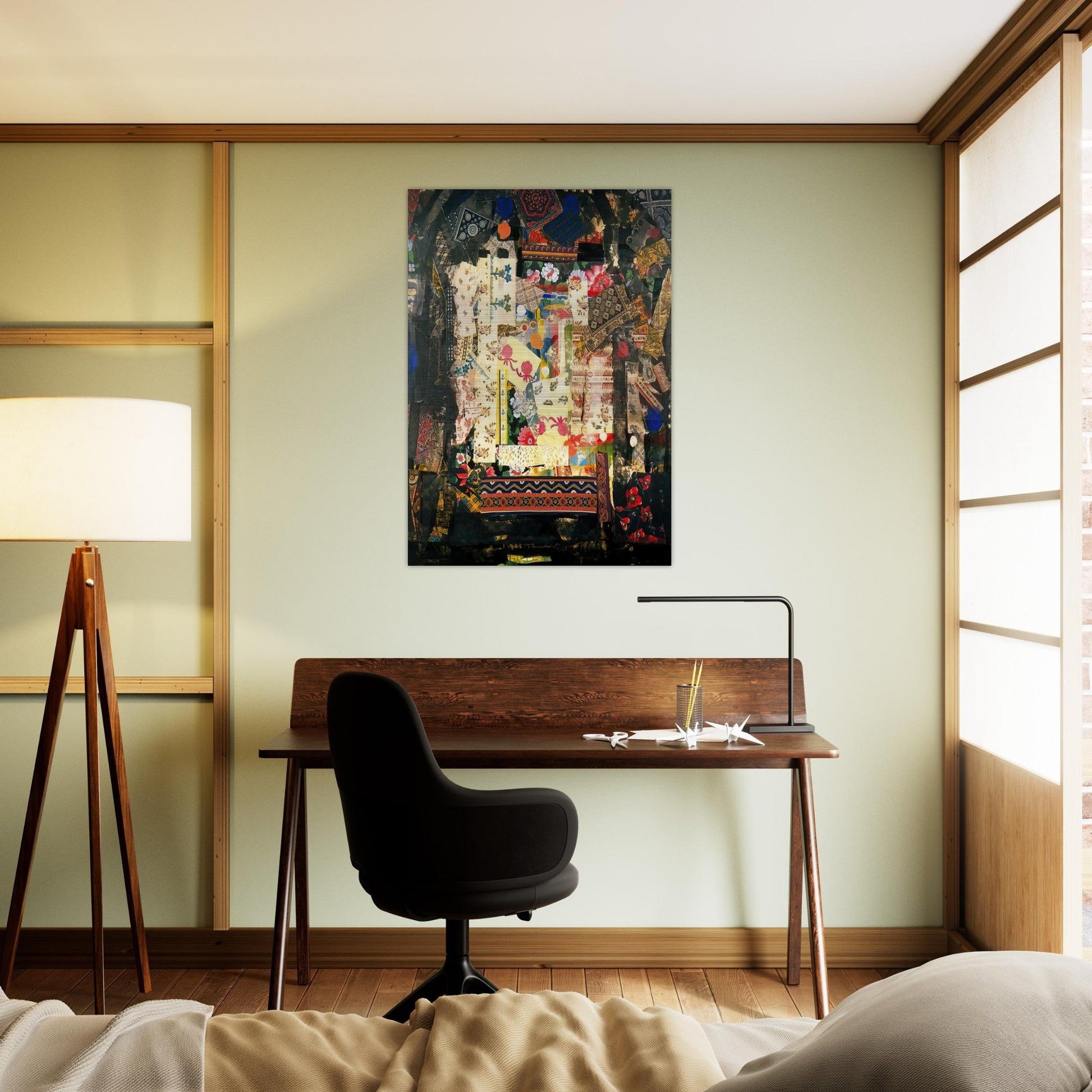 Window on Montana - PD Pattern and Decoration - Miriam Schapiro Brushed Aluminum Print - 70x100 cm / 28x40 inches | Miriam Schapiro Aluminum Print | Miriam Schapiro Prints