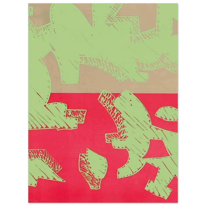 Carla Accardi - Rosso - 2000  75x100 cm / 30x40inches Fine Art Poster