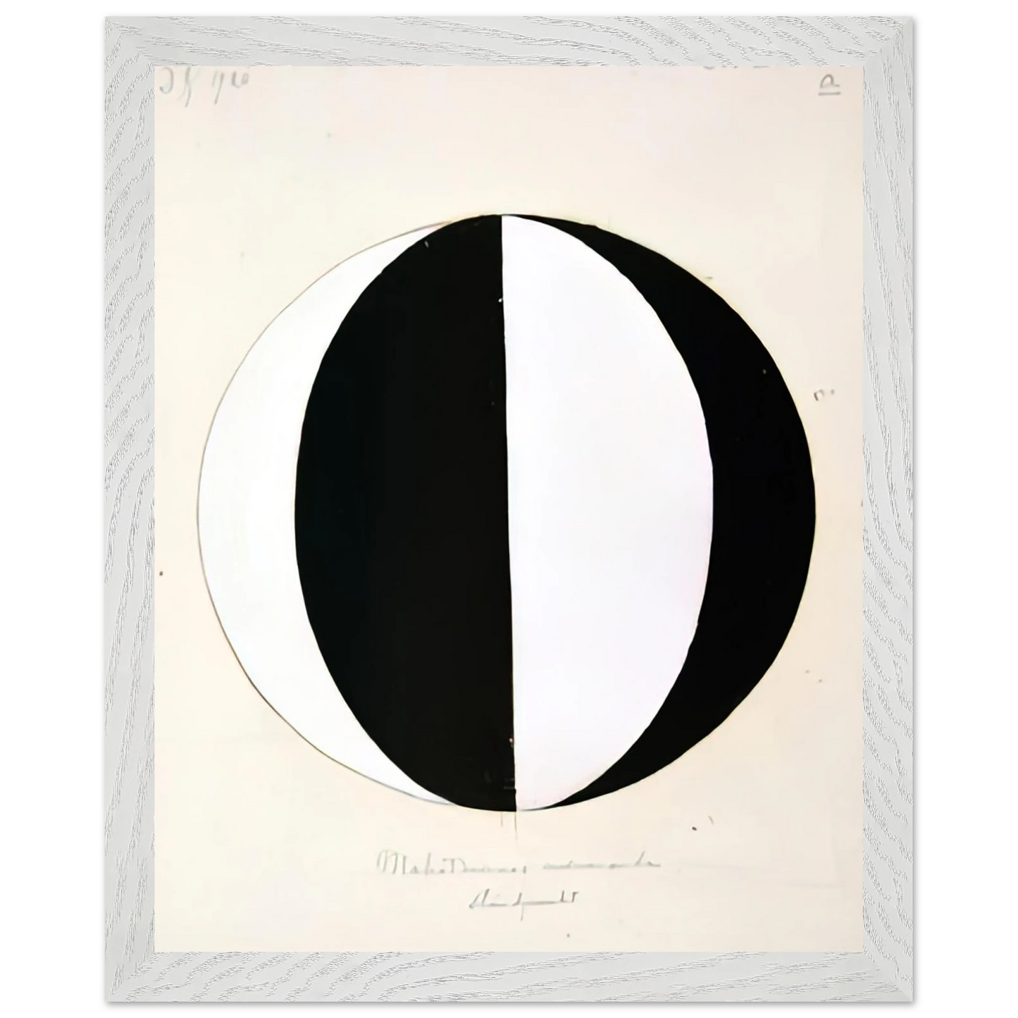Hilma af Klint - THE MAHATMAS PRESENT STANDING POINT SERIES II NO 2A 1920 Wall art - A1 (59.4 x 84.1  cm) - Fine Art Poster-canvas - -