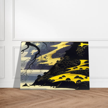 Coastal Fog - Eyvind Earle Brushed Aluminum Print - 70x100 cm / 28x40 inches | Eyvind Earle Aluminum Print | Eyvind Earle Prints