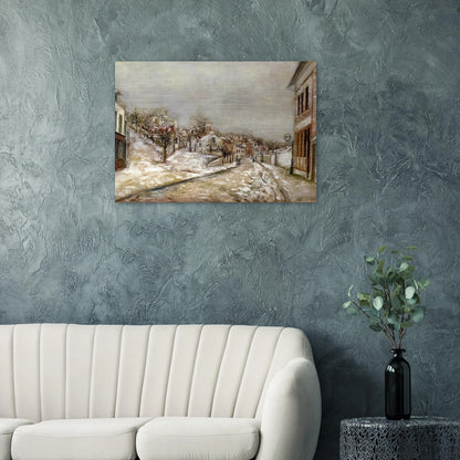 VIEW OF PONTOISE - Maurice Utrillo Brushed Aluminum Print - 70x100 cm / 28x40 inches | Maurice Utrillo Aluminum Print | Maurice Utrillo Prints