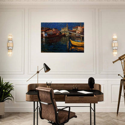 MARTIGUES - Raoul Dufy Brushed Aluminum Print - 70x100 cm / 28x40 inches | Raoul Dufy Aluminum Print | Raoul Dufy Prints