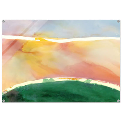 Bay Breeze - 1969 - Ronnie Landfield Acrylic Print - 70x100 cm / 28x40″ inches