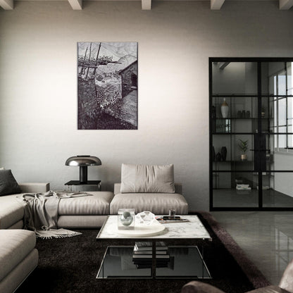 THE HAMLET OF TURELLO SOUTHERN ITALY - MC Escher Brushed Aluminum Print - 70x100 cm / 28x40 inches | MC Escher Aluminum Print | MC Escher Prints