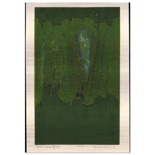 Winter in Green - 1970 - Hiroyuki Tajima Brushed Aluminum Print - 70x100 cm / 28x40 inches | Hiroyuki Tajima Aluminum Print | Hiroyuki Tajima Prints
