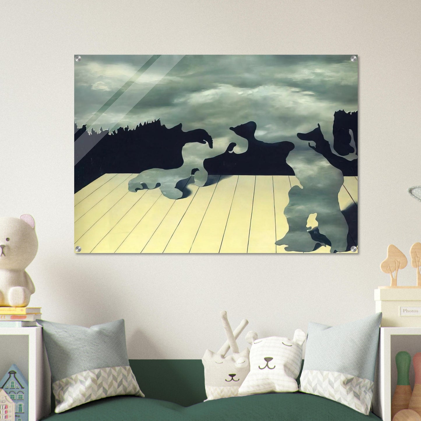 THE MUSCLES OF THE SKY 1927 - Rene Magritte Acrylic Print - 70x100 cm / 28x40″ inches | Rene Magritte Wall Art | Rene Magritte Prints