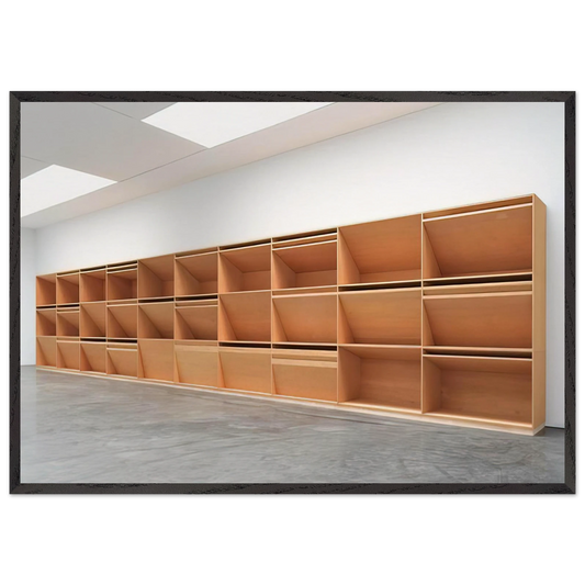 Untitled Plywood - 1980 - Donald Judd 70x100 cm / 28x40 inches Framed Art Print – Black Wooden Frame