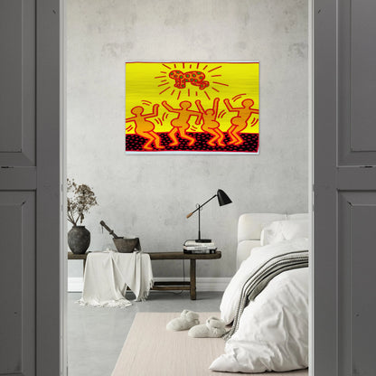 UNTITLED 1983 1 - Keith Haring Brushed Aluminum Print - 70x100 cm / 28x40 inches | Keith Haring Aluminum Print | Keith Haring Prints