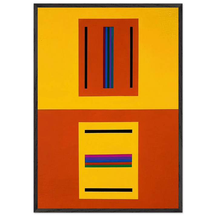 The fall and wake of Tim Finnegan - 2005 - Tomas Maldonado 70x100 cm / 28x40 inches Framed Art Print – Black Wooden Frame