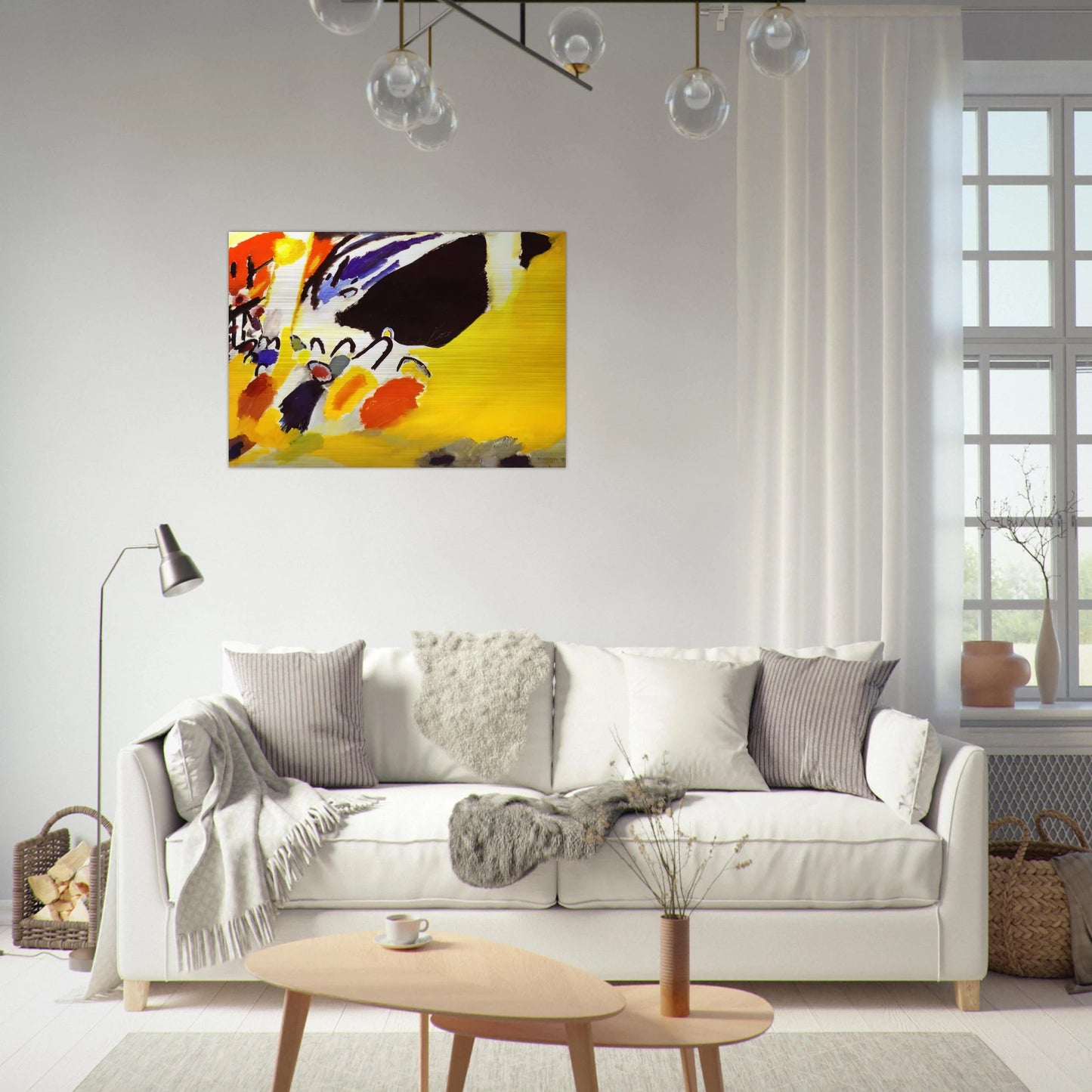 IMPRESSION III CONCERT 1911 - Wassily Kandinsky Brushed Aluminum Print - 70x100 cm / 28x40 inches | Wassily Kandinsky Aluminum Print | Wassily Kandinsky Prints