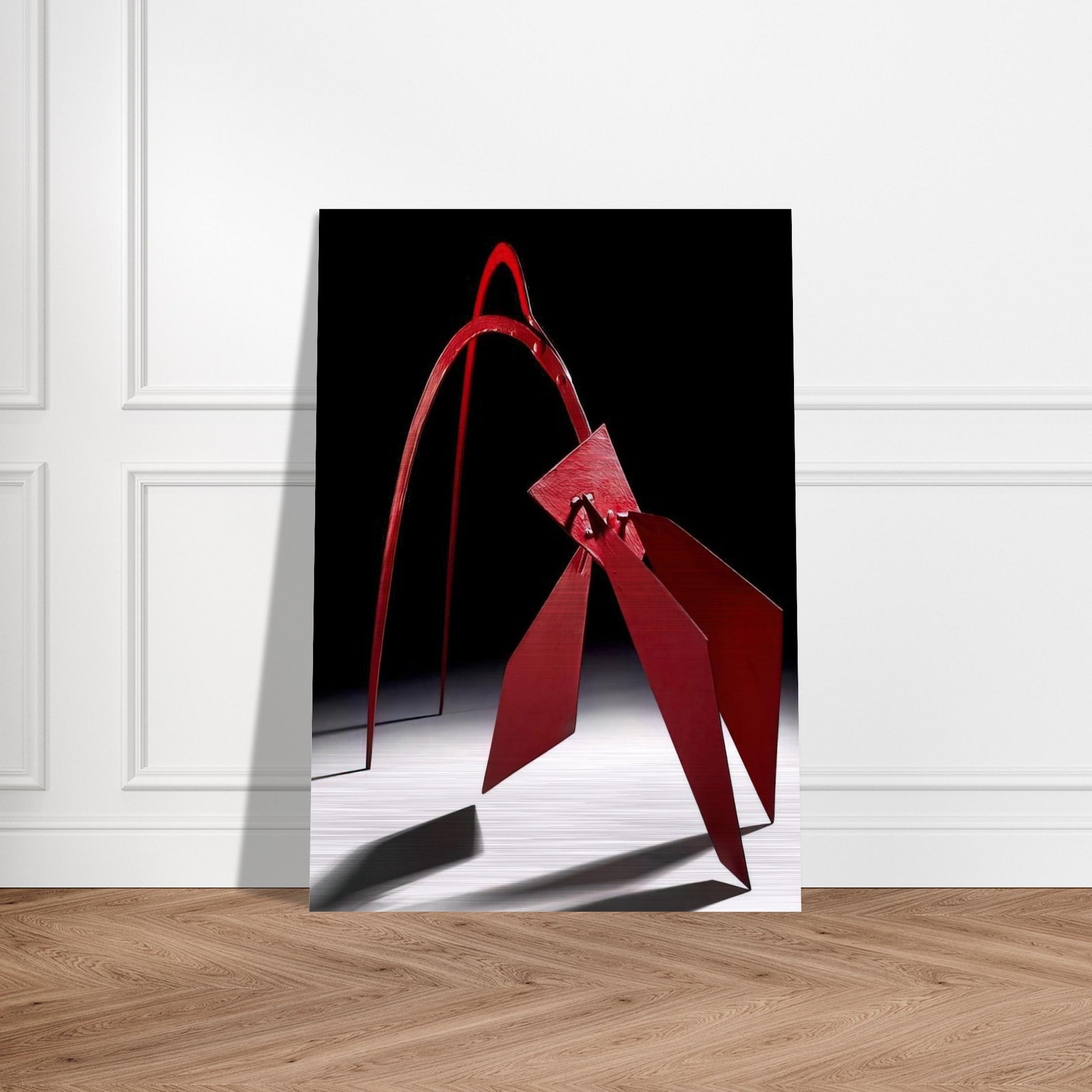 MAQUETTE FOR FLAMINGO 1972 - Alexander Calder Brushed Aluminum Print - 70x100 cm / 28x40 inches | Alexander Calder Aluminum Print | Alexander Calder Prints