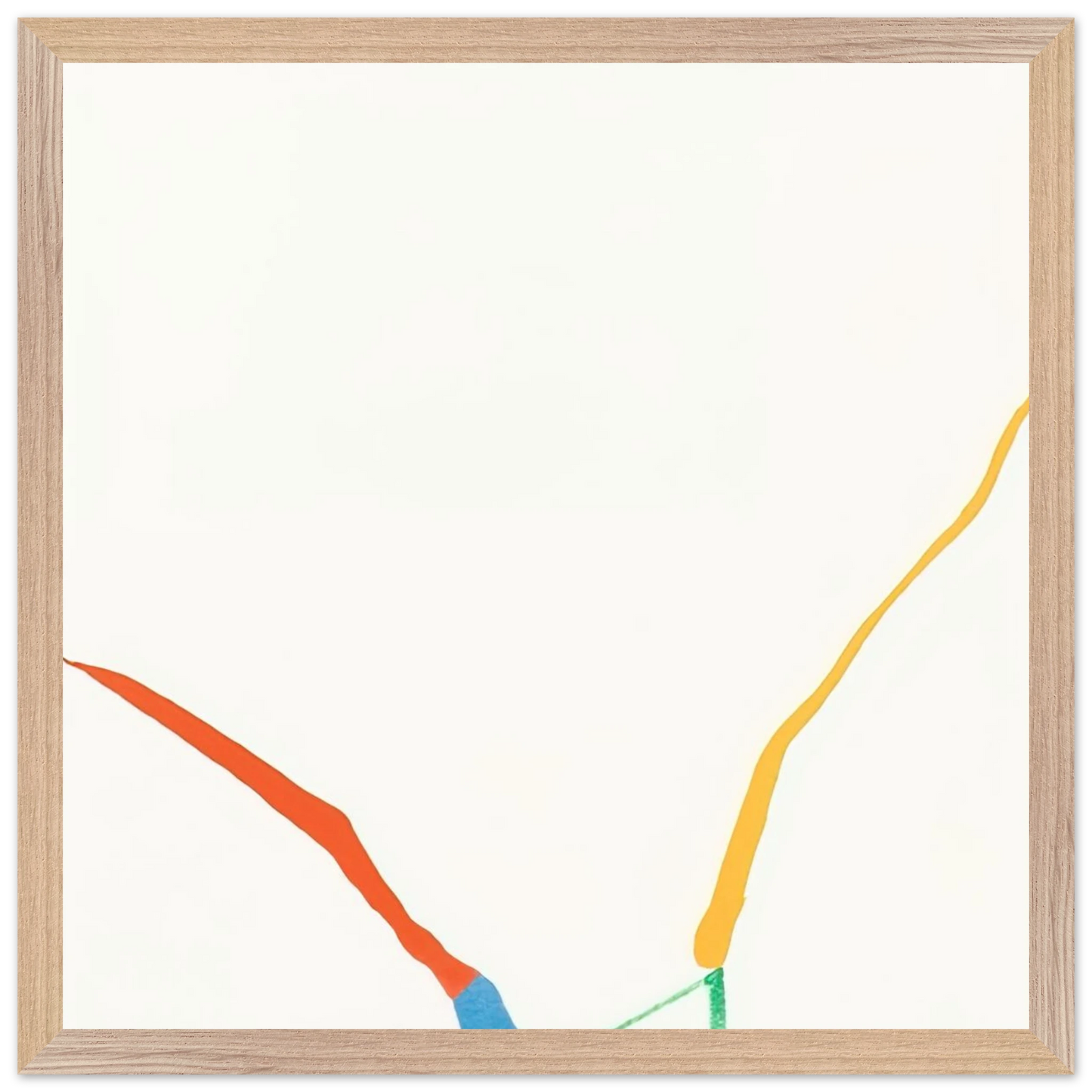 Helen Frankenthaler - What Red Lines Can Do - 1970 Wall art - 30x40 cm / 12x16 inches - Premium Wooden Framed Poster With Fine Art Paper-canvas - Black frame