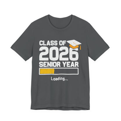 Camiseta de último año de la clase de 2026, camiseta de graduación, regalo de graduación unisex, ropa para estudiantes de último año de secundaria, camiseta con destino a la universidad