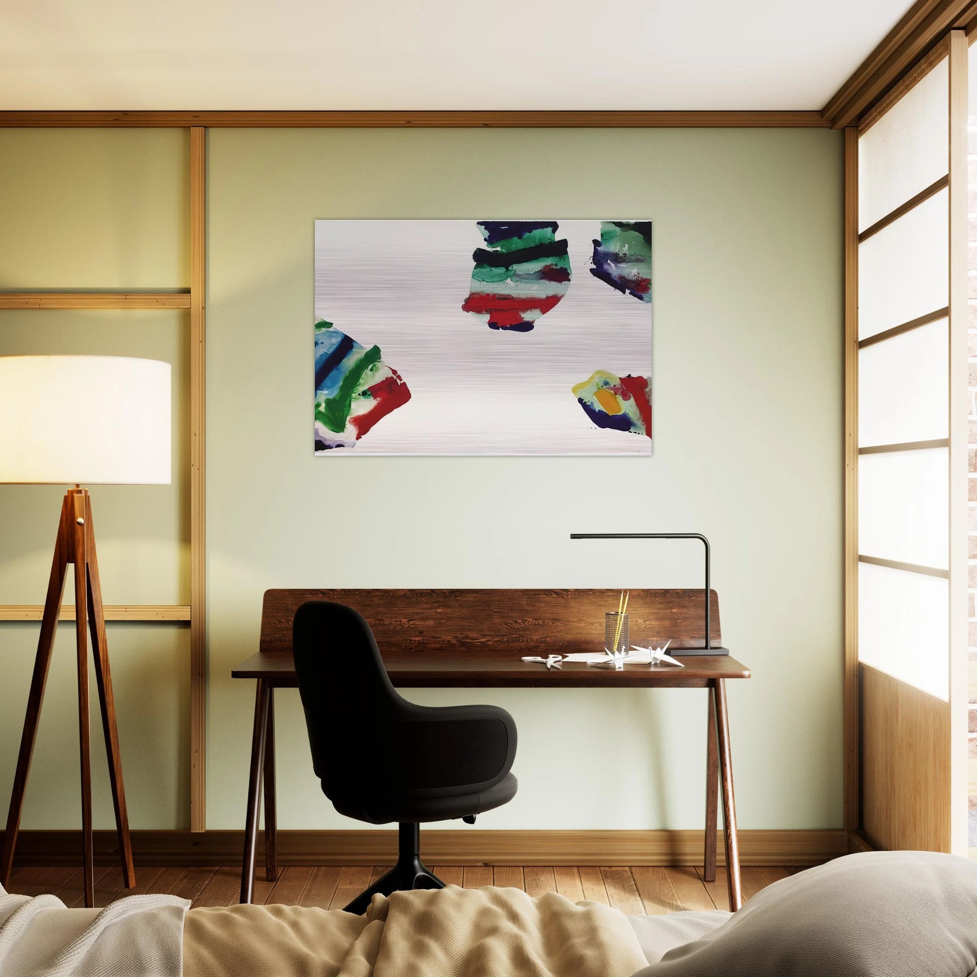 Los Angeles - Sam Francis Brushed Aluminum Print - 70x100 cm / 28x40 inches | Sam Francis Aluminum Print | Sam Francis Prints