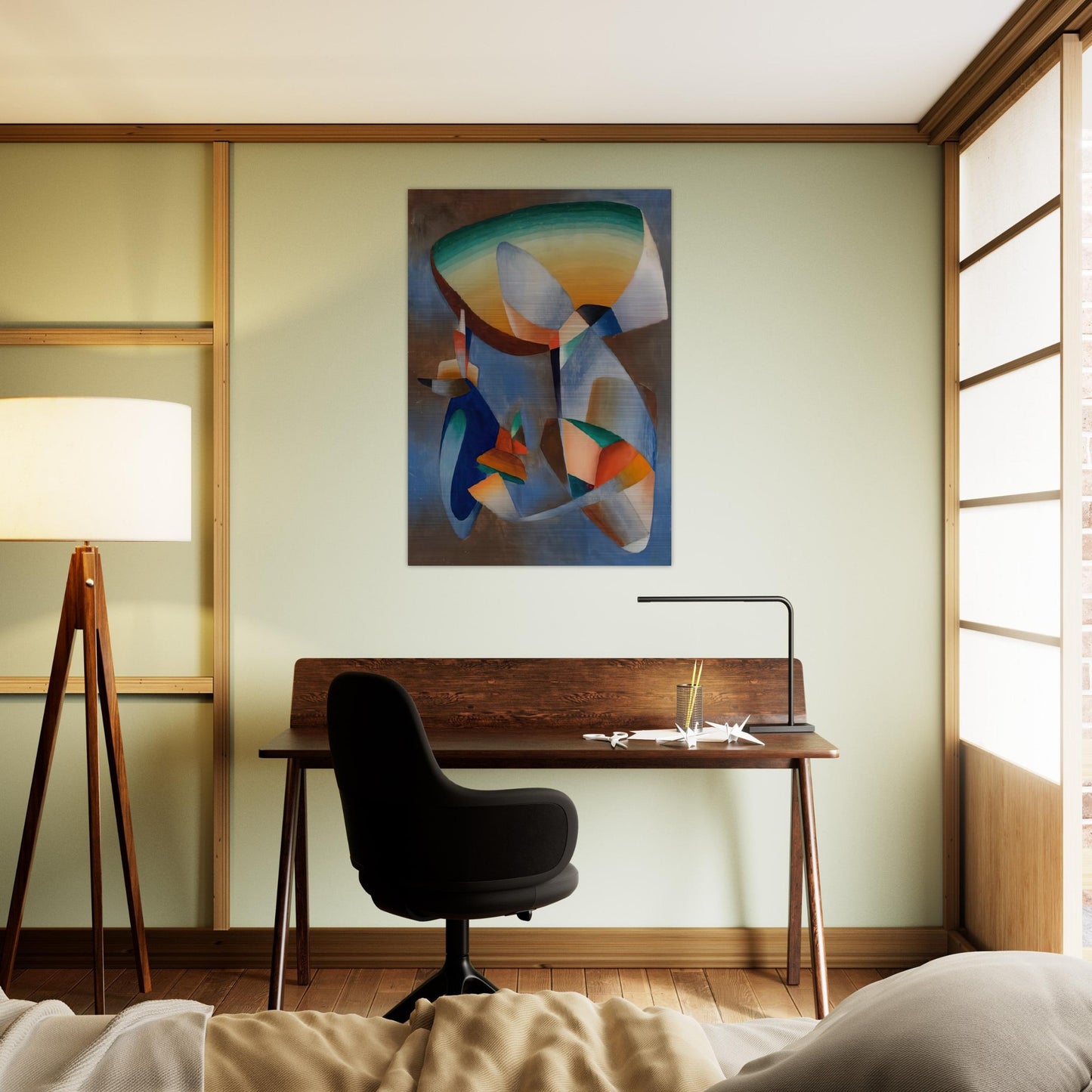 Composition - Abstract Art - John Ferren Brushed Aluminum Print - 70x100 cm / 28x40 inches | John Ferren Aluminum Print | John Ferren Prints