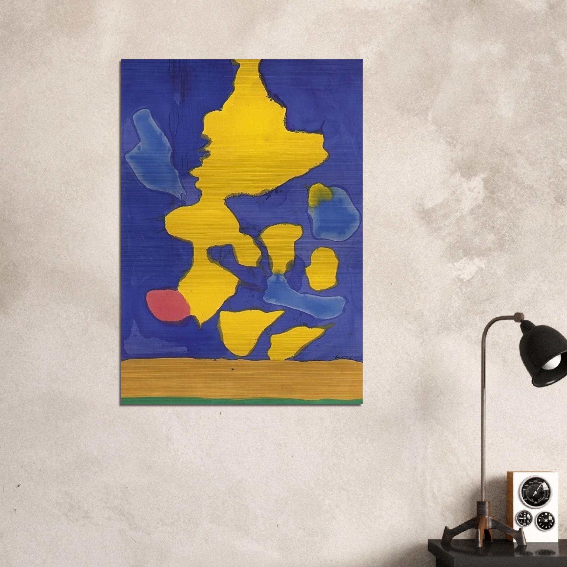 Saturn Revisited - 1964 - Helen Frankenthaler Brushed Aluminum Print - 70x100 cm / 28x40 inches | Helen Frankenthaler Aluminum Print | Helen Frankenthaler Prints