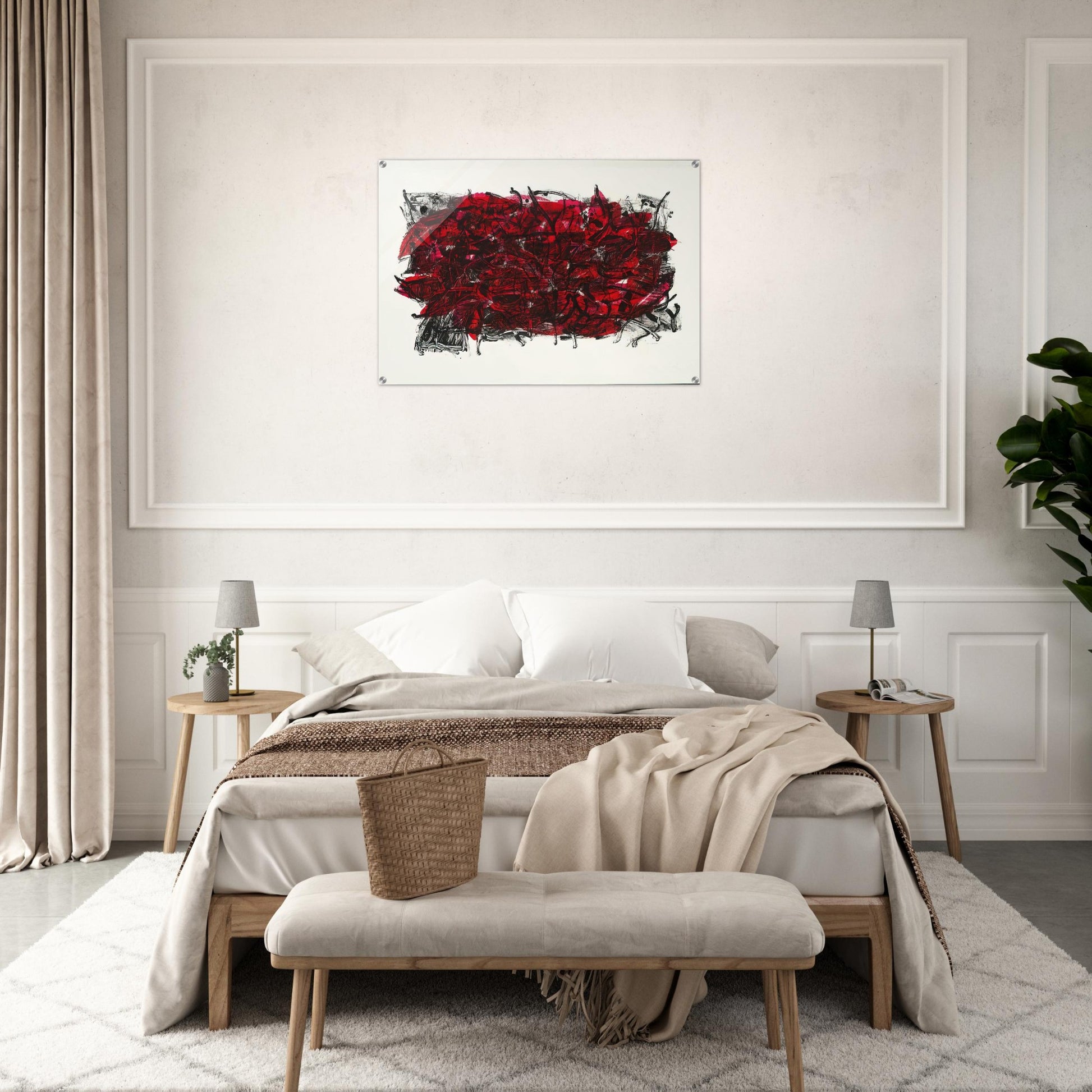 Leaves III 1967 - Jean-Paul Riopelle Acrylic Print - 70x100 cm / 28x40″ inches