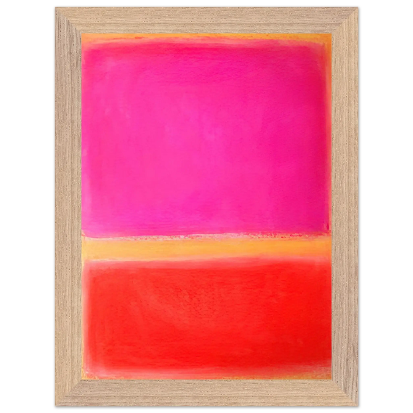 Helen Frankenthaler - Untitled - Color Field Painting Wall art - 30x40 cm / 12x16 inches - Premium Wooden Framed Poster With Fine Art Paper - White frame