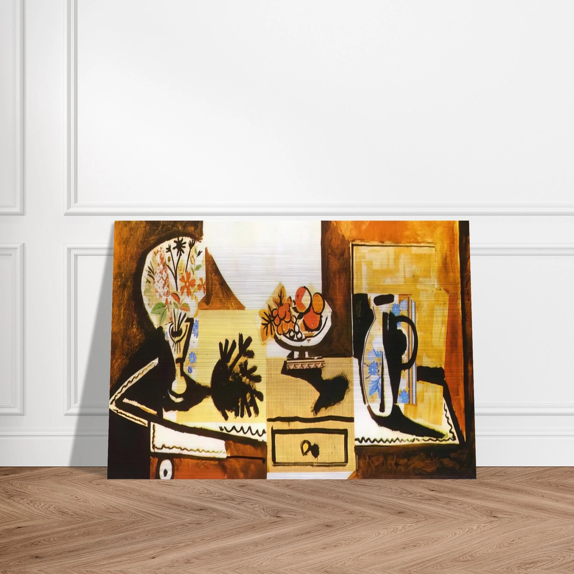 Still life on the dresser - Pablo Picasso Brushed Aluminum Print - 70x100 cm / 28x40 inches | Pablo Picasso Aluminum Print | Pablo Picasso Prints