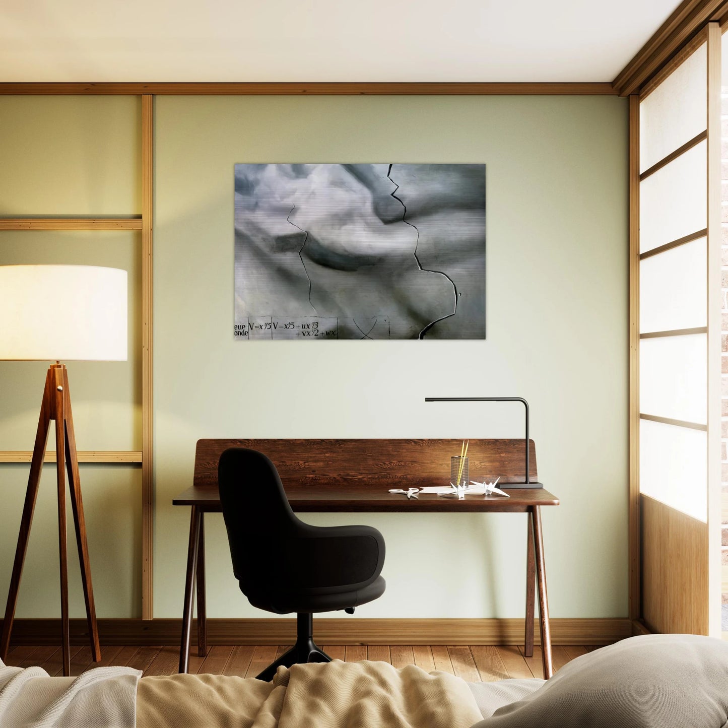 TOPOLOGICAL ABDUCTION OF EUROPE HOMAGE TO RENE THOM - Salvador Dali Brushed Aluminum Print - 70x100 cm / 28x40 inches | Salvador Dali Aluminum Print | Salvador Dali Prints
