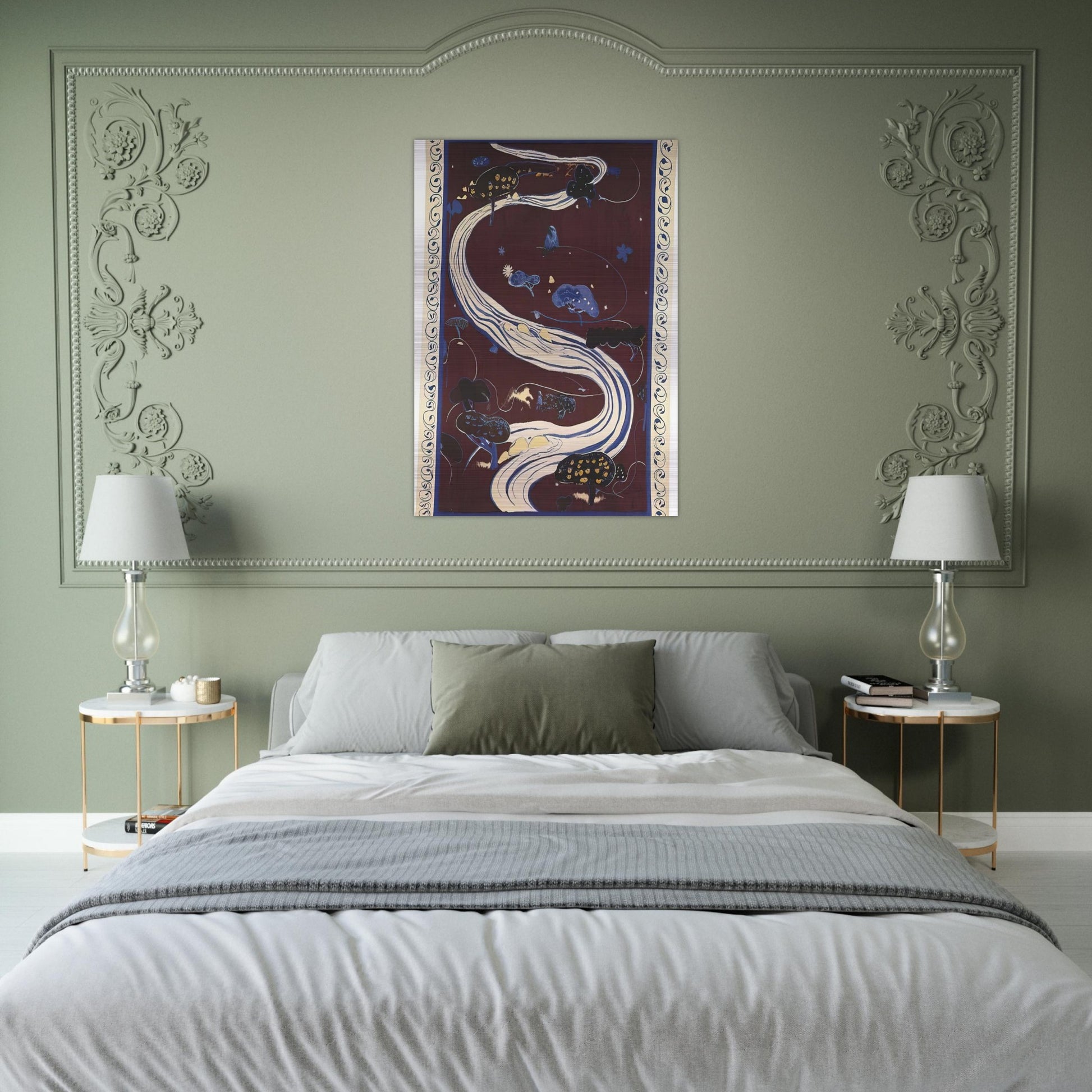 The River - figurative - Brett Whiteley Brushed Aluminum Print - 70x100 cm / 28x40 inches | Brett Whiteley Aluminum Print | Brett Whiteley Prints
