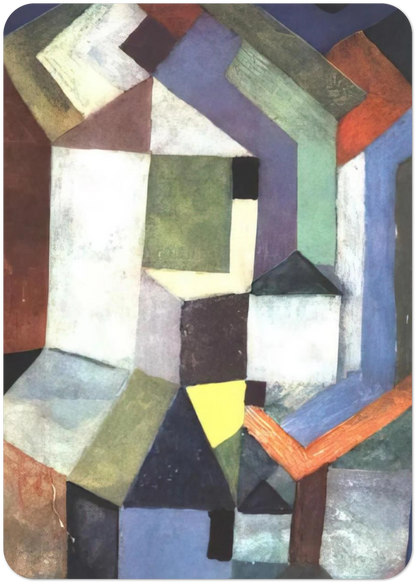 PIOUS NORTHERN LANDSCAPE 1917 By Paul Klee Pack of 10 Post Cards | Paul Klee Post Cards | A6 (10.5 x 14.8 cm) - 4.1 x 5.8 inches