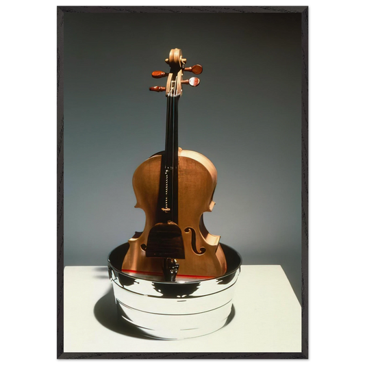 TIBETAN GARDEN SONG ROCI TIBET 1986 - Robert Rauschenberg 70x100 cm / 28x40 inches Framed Art Print – Black Wooden Frame
