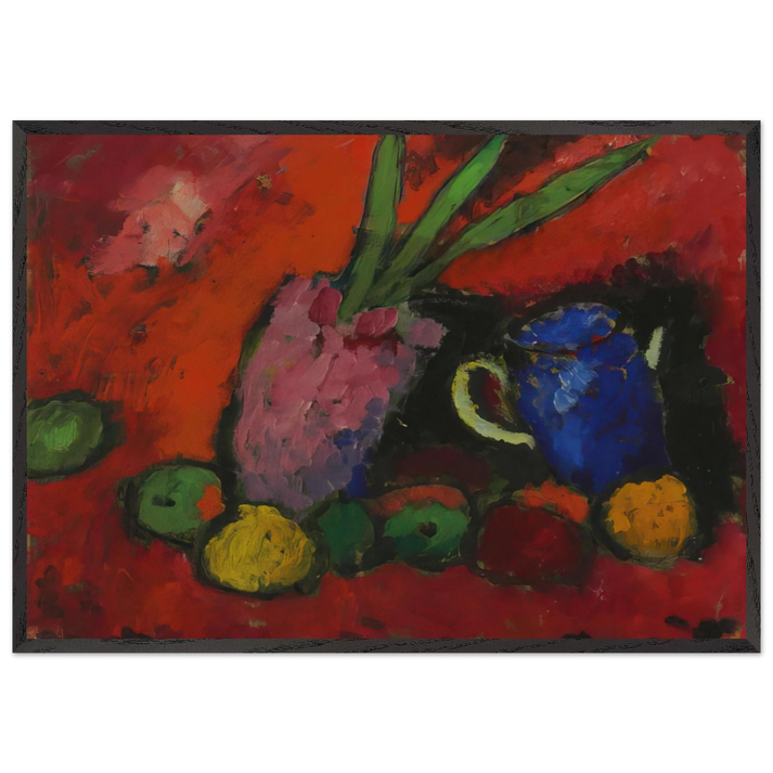 STILL LIFE 1912 N2 - Alexej von Jawlensky 70x100 cm / 28x40 inches Framed Art Print – Black Wooden Frame