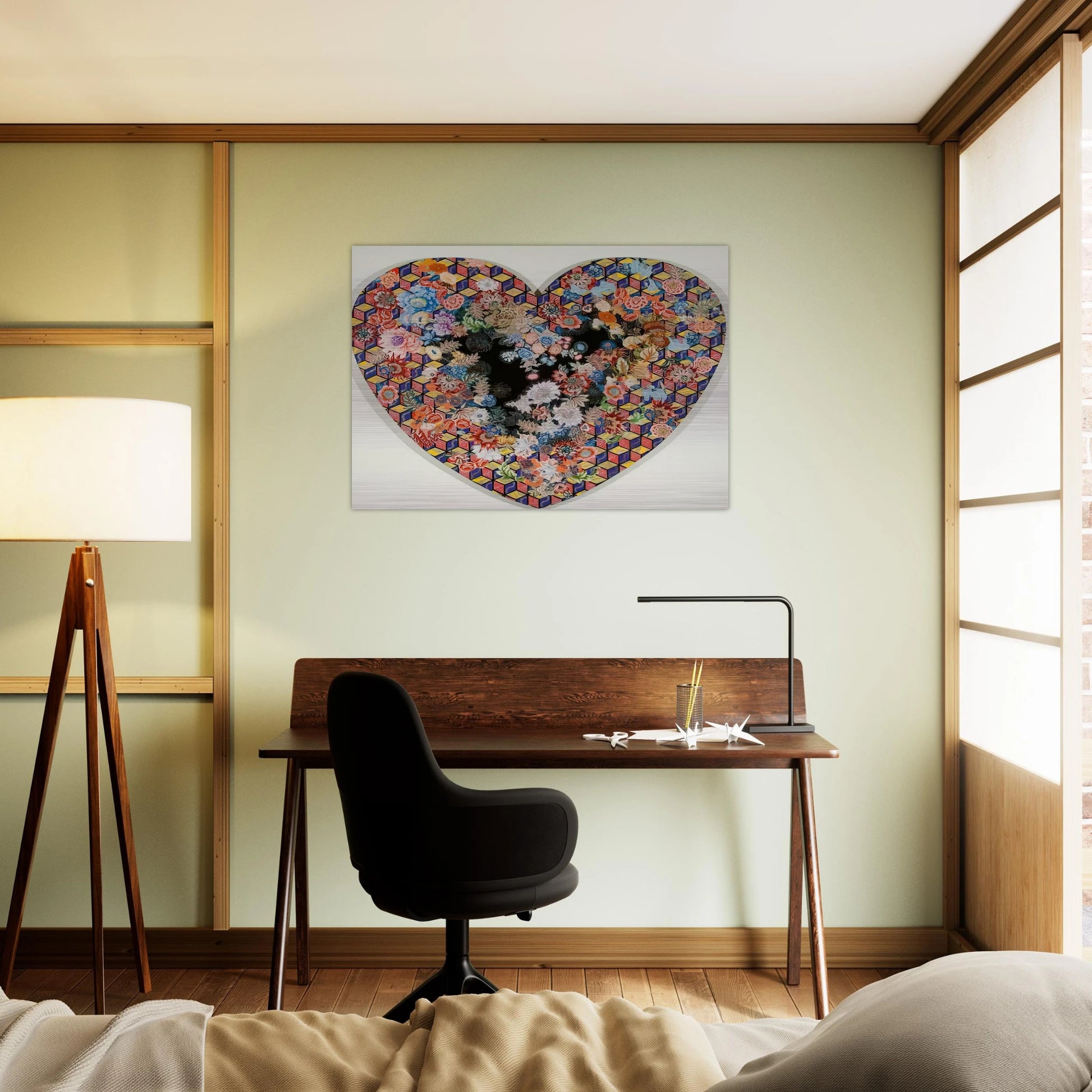 Heartland - 1985 - Miriam Schapiro Brushed Aluminum Print - 70x100 cm / 28x40 inches | Miriam Schapiro Aluminum Print | Miriam Schapiro Prints