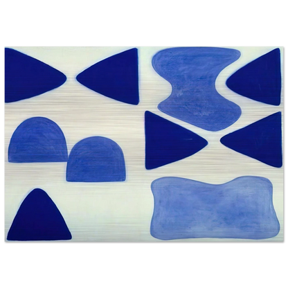 Berlin Blues 4 - 1965 - William Scott Brushed Aluminum Print - 70x100 cm / 28x40 inches | William Scott Aluminum Print | William Scott Prints