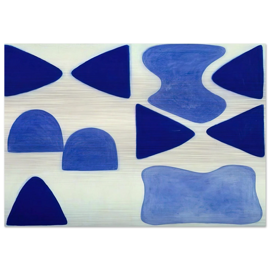 Berlin Blues 4 - 1965 - William Scott Brushed Aluminum Print - 70x100 cm / 28x40 inches | William Scott Aluminum Print | William Scott Prints