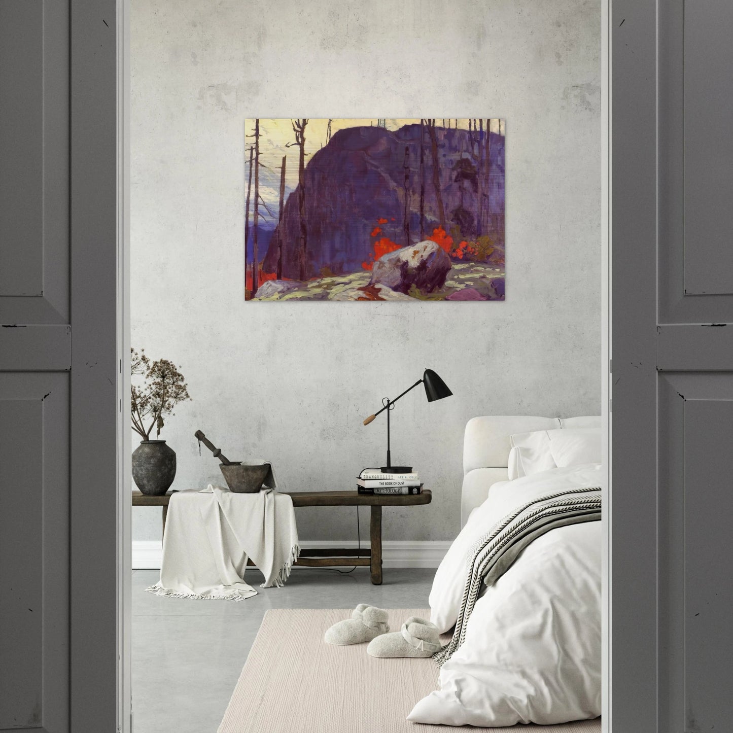 Algoma Hill - 1920 - Lawren Harris Brushed Aluminum Print - 70x100 cm / 28x40 inches | Lawren Harris Aluminum Print | Lawren Harris Prints