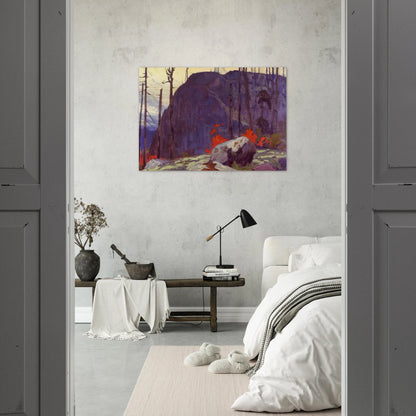 Algoma Hill - 1920 - Lawren Harris Brushed Aluminum Print - 70x100 cm / 28x40 inches | Lawren Harris Aluminum Print | Lawren Harris Prints