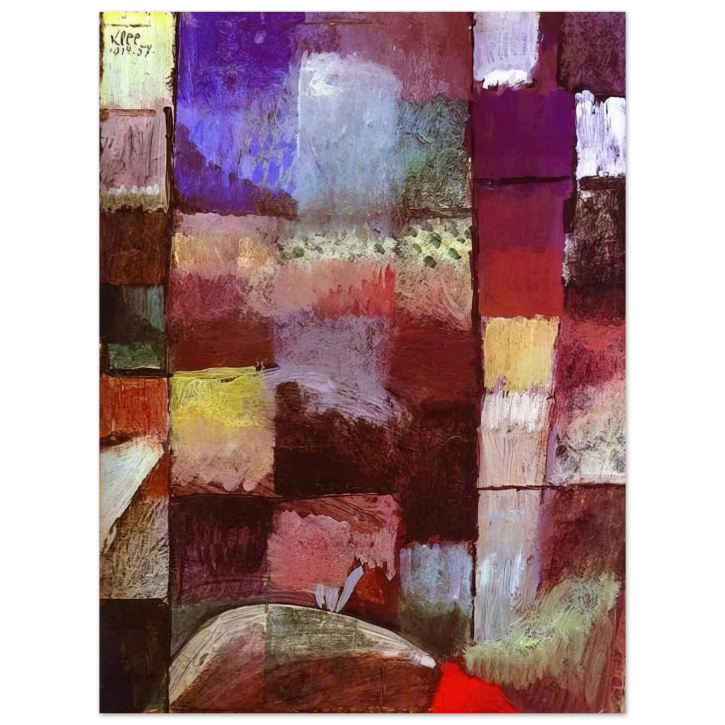Paul Klee - HAMAMET 1914  75x100 cm / 30x40inches Fine Art Poster