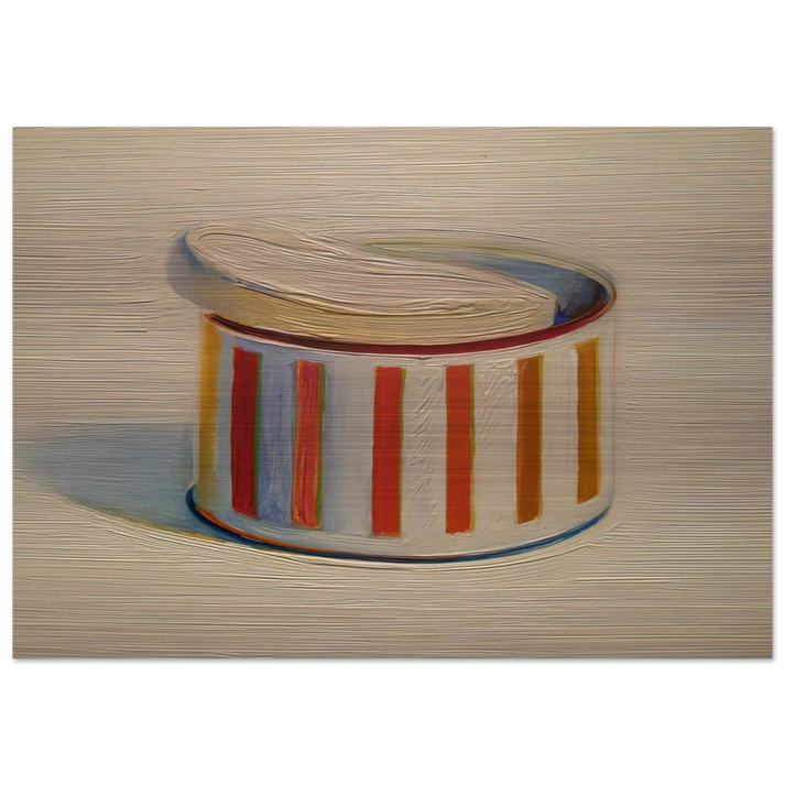 Powder with Puff - 1966 - Wayne Thiebaud Brushed Aluminum Print - 70x100 cm / 28x40 inches | Wayne Thiebaud Aluminum Print | Wayne Thiebaud Prints