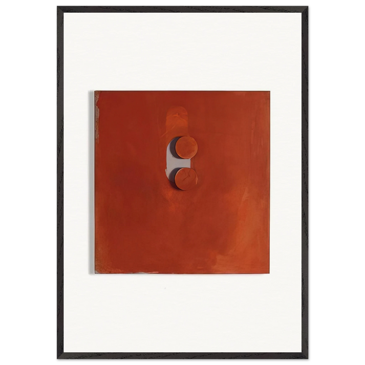 Tablettenbild - 1966 - Blinky Palermo 70x100 cm / 28x40 inches Framed Art Print – Black Wooden Frame