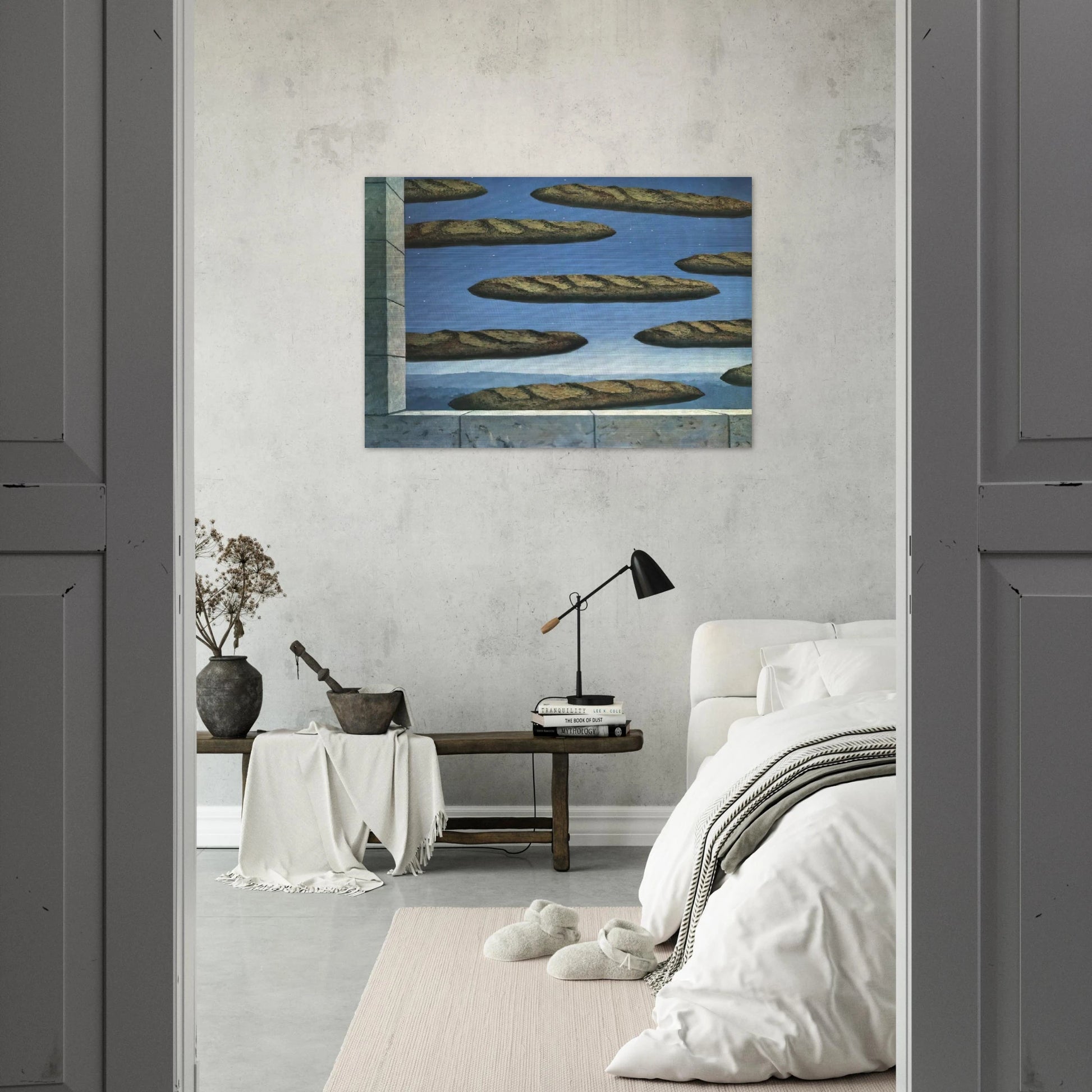 THE GOLDEN LEGEND 1958 - Rene Magritte Brushed Aluminum Print - 70x100 cm / 28x40 inches | Rene Magritte Aluminum Print | Rene Magritte Prints