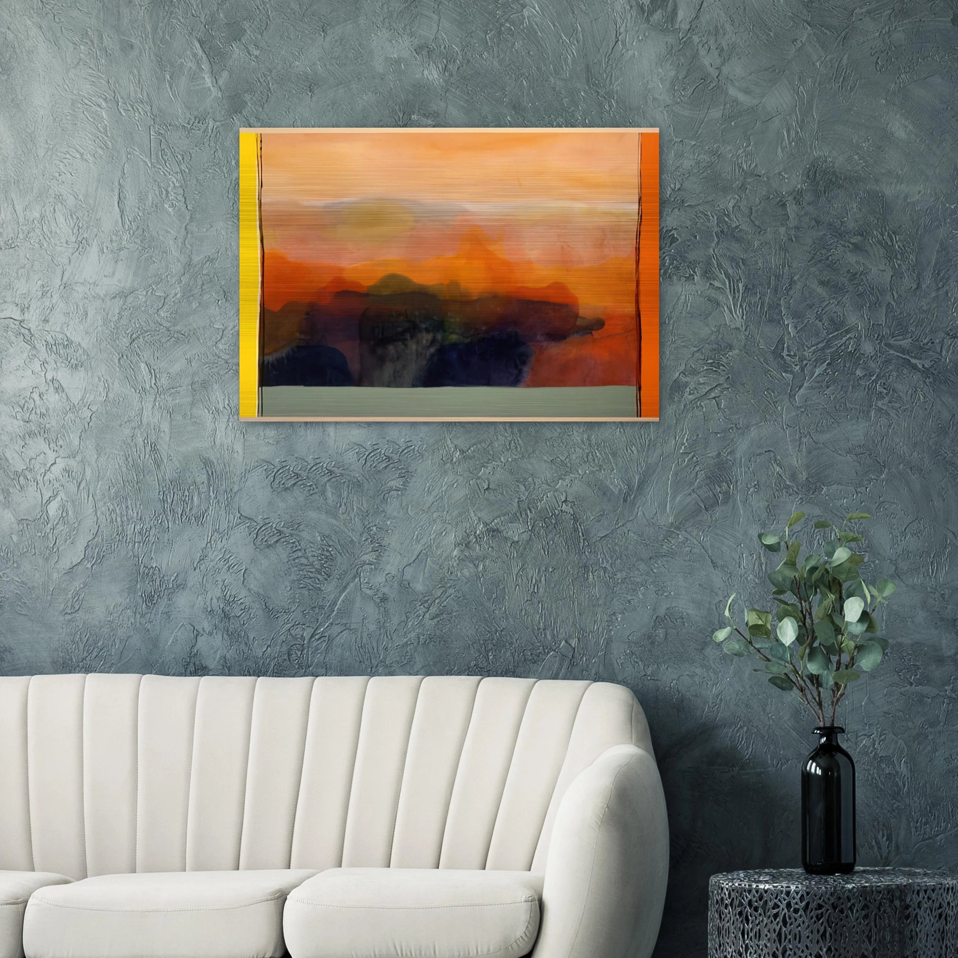 Valley of Stone - 1989 - Ronnie Landfield Brushed Aluminum Print - 70x100 cm / 28x40 inches | Ronnie Landfield Aluminum Print | Ronnie Landfield Prints
