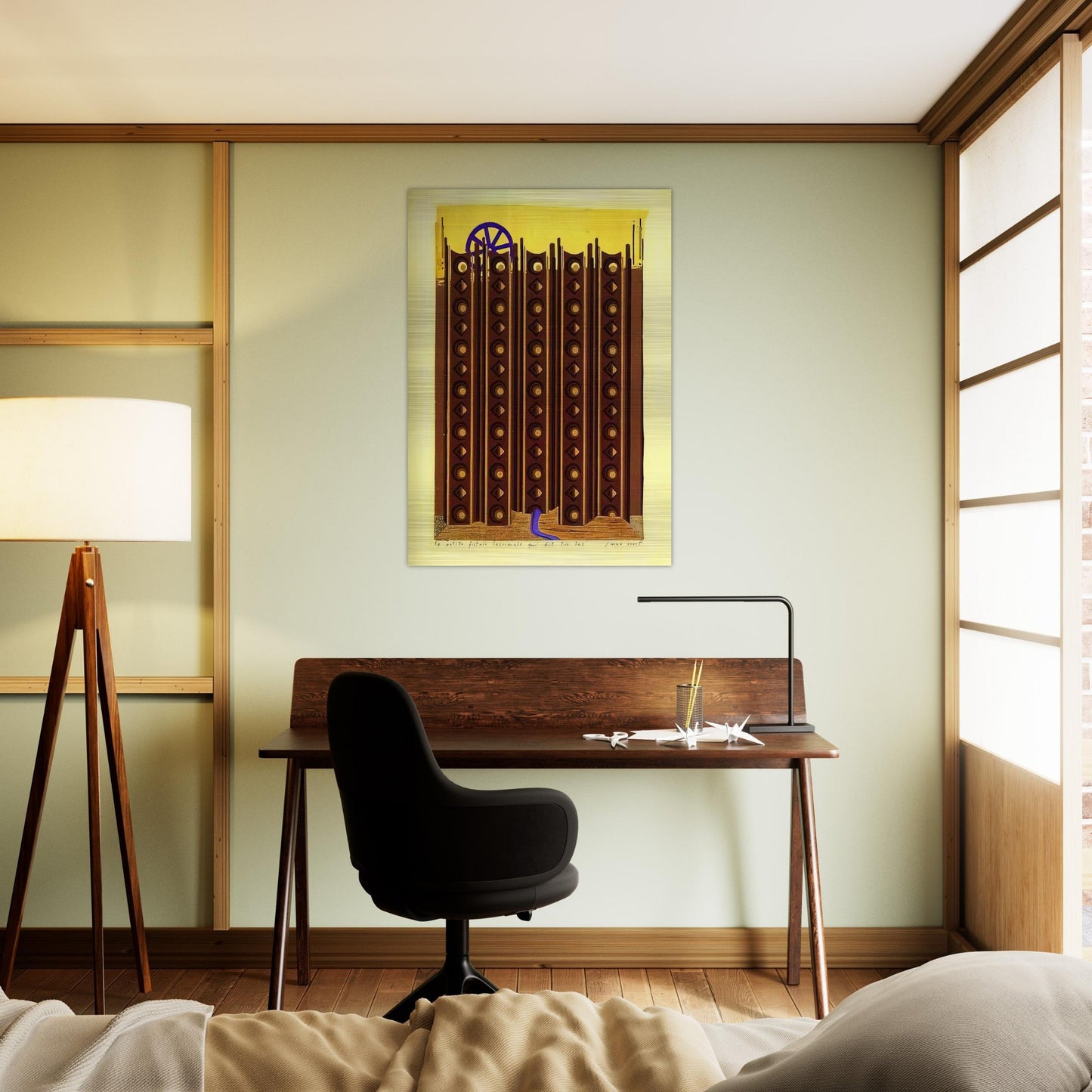 The Small Fistule That Says Tic Tac - Max Ernst Brushed Aluminum Print - 70x100 cm / 28x40 inches | Max Ernst Aluminum Print | Max Ernst Prints