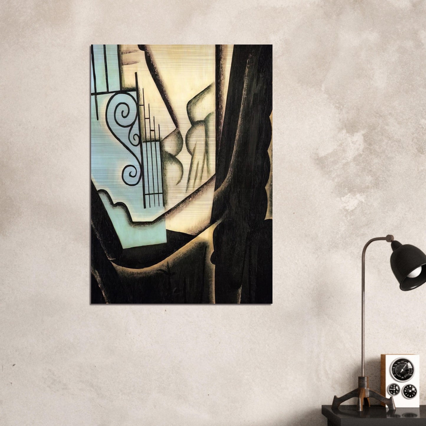 THE GARDEN 1916 - Juan Gris Brushed Aluminum Print - 70x100 cm / 28x40 inches | Juan Gris Aluminum Print | Juan Gris Prints