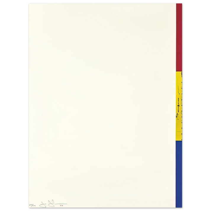 Jasper Johns - UNTITLED RULER ULAE 56  75x100 cm / 30x40inches Fine Art Poster