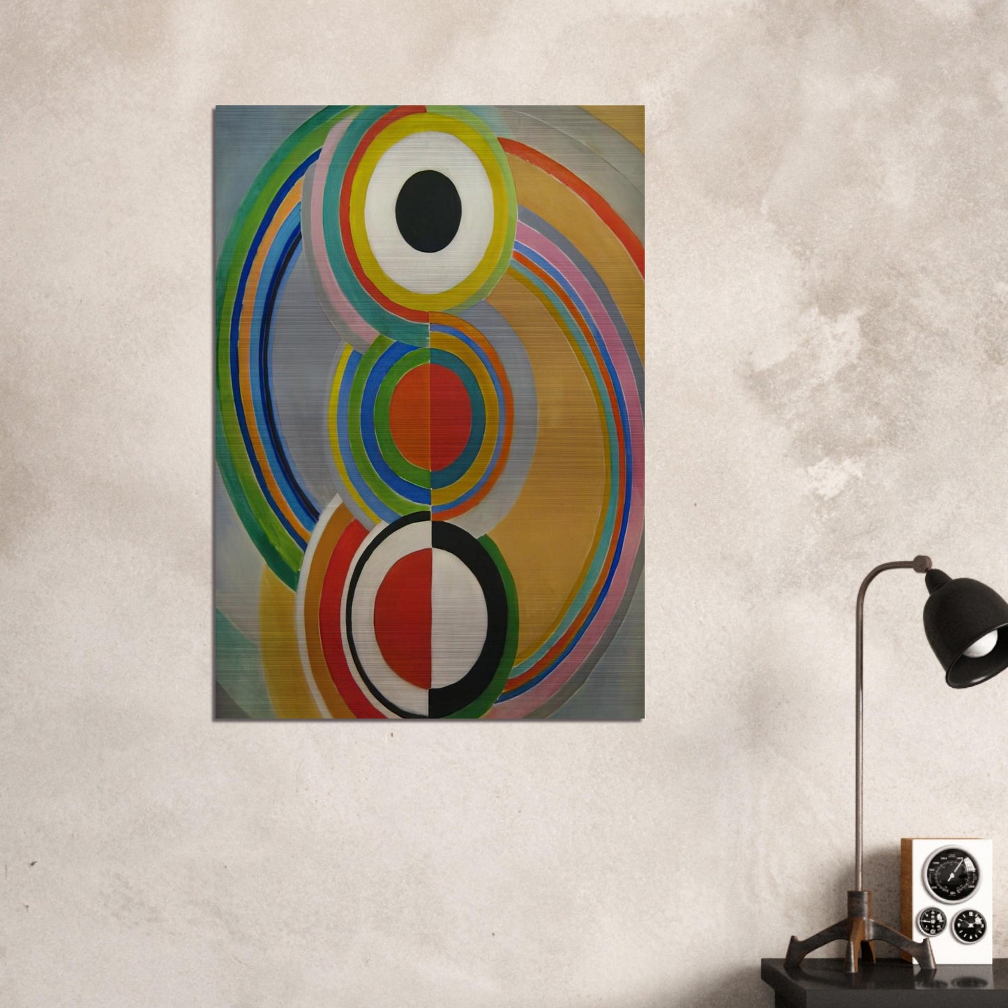 RYTHME 1 - Sonia Delaunay Brushed Aluminum Print - 70x100 cm / 28x40 inches | Sonia Delaunay Aluminum Print | Sonia Delaunay Prints