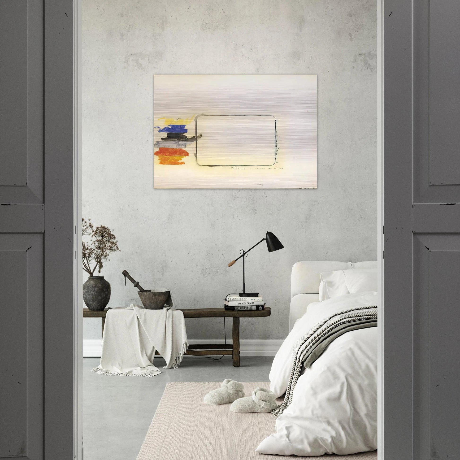 Disegno n. 2 per l'occhio del critico - Art Informel - Mario Schifano Brushed Aluminum Print - 70x100 cm / 28x40 inches | Mario Schifano Aluminum Print | Mario Schifano Prints