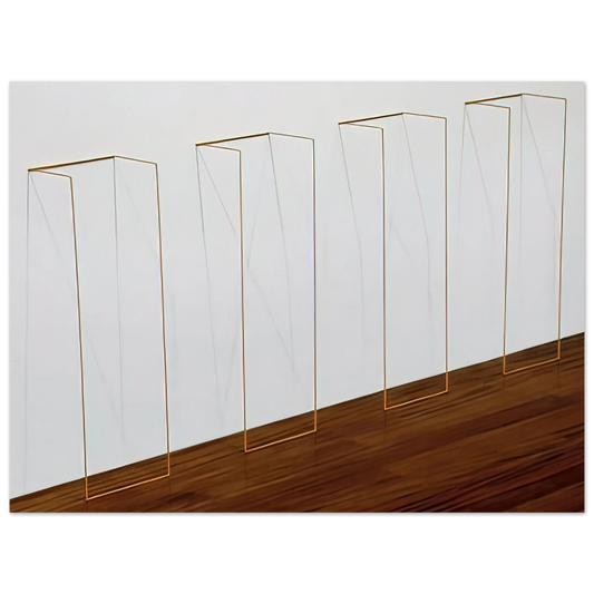 Fred Sandback - Untitled - 1968  75x100 cm / 30x40inches Fine Art Poster