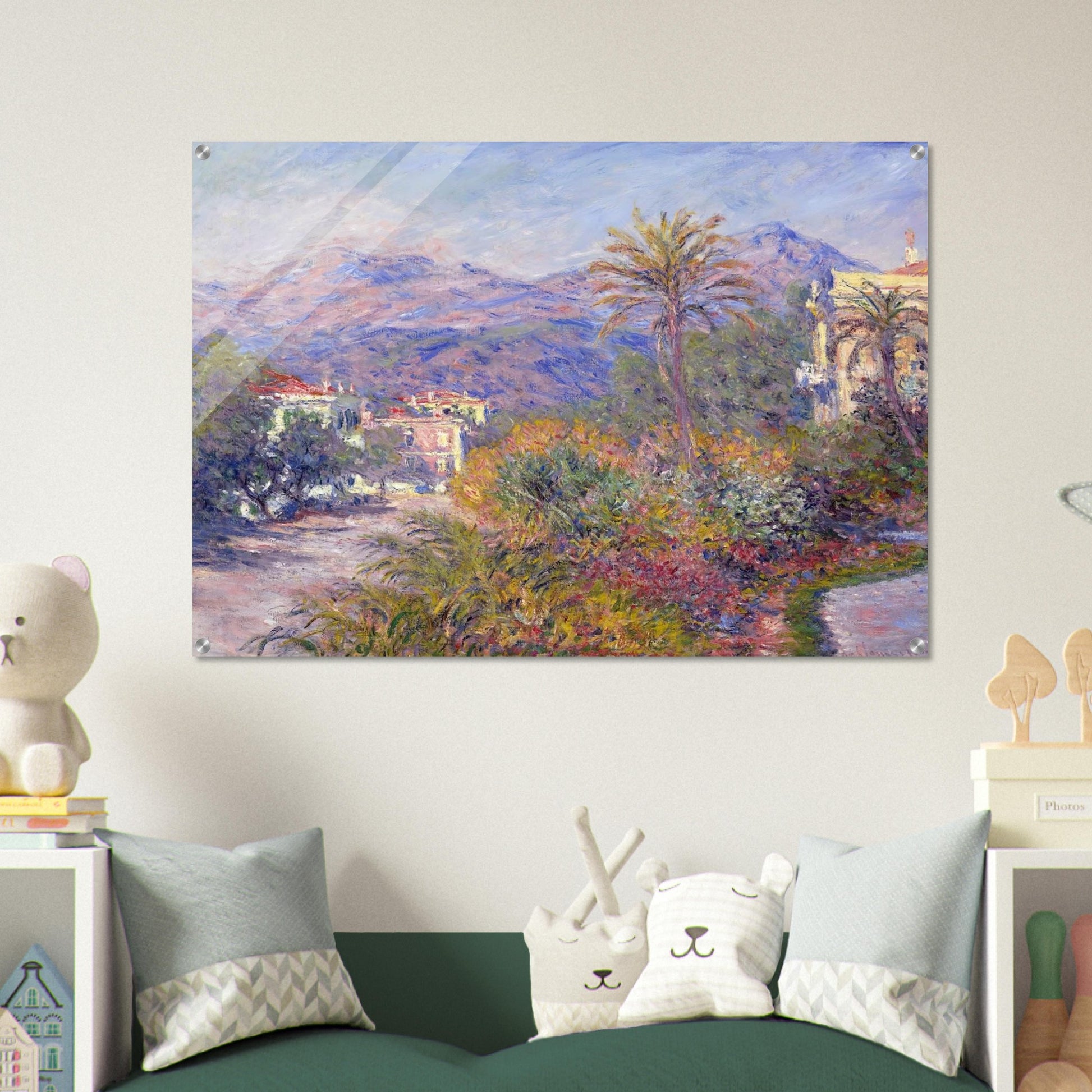 Strada Romada in Bordighera - claude monet Acrylic Print - 70x100 cm / 28x40″ inches | claude monet Wall Art | claude monet Prints
